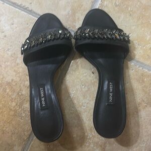 Gorgerous party kitten heels with rhinestones embellishments